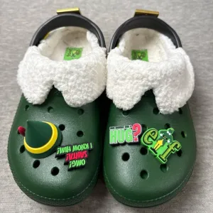 Buddy The Elf × Crocs Lined Clogs Men's Size 6 Women's 8 Christmas 209372