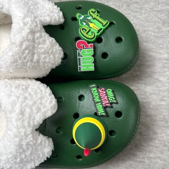 Buddy The Elf × Crocs Lined Clogs Men's Size 6 Women's 8 Christmas 209372