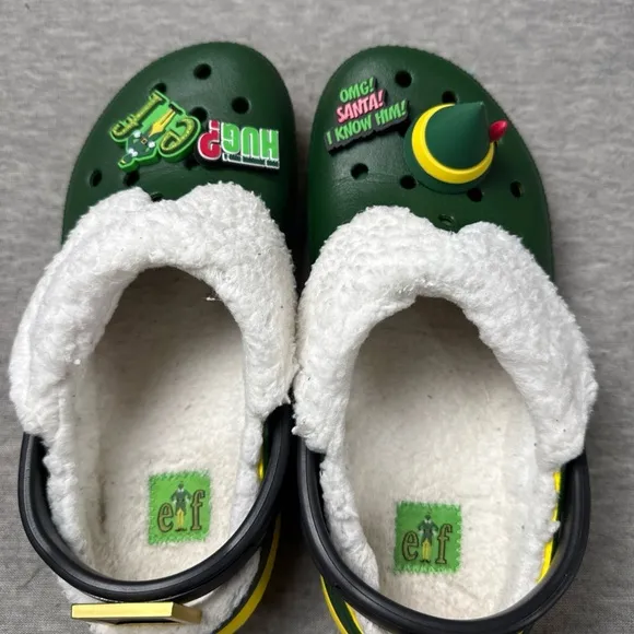 Buddy The Elf × Crocs Lined Clogs Men's Size 6 Women's 8 Christmas 209372