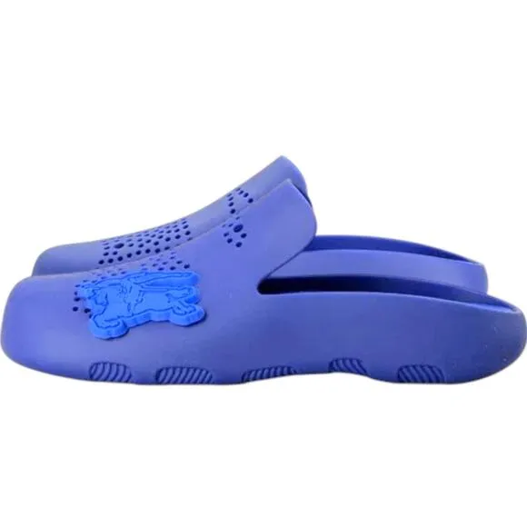 Burberry Stingray Perforated Rubber Clogs, IT/38/US8