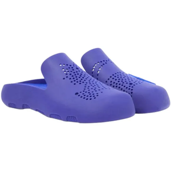 Burberry Stingray Perforated Rubber Clogs, IT/38/US8