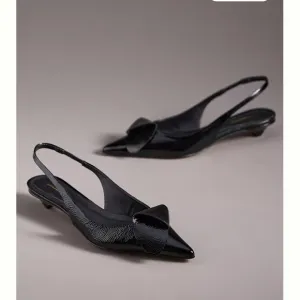 By Anthropologie 3D Slingback Heels . Black NWT