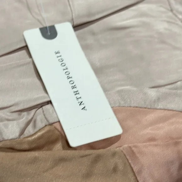 By Anthropologie Colorblock Satin Slip Dress Size Small