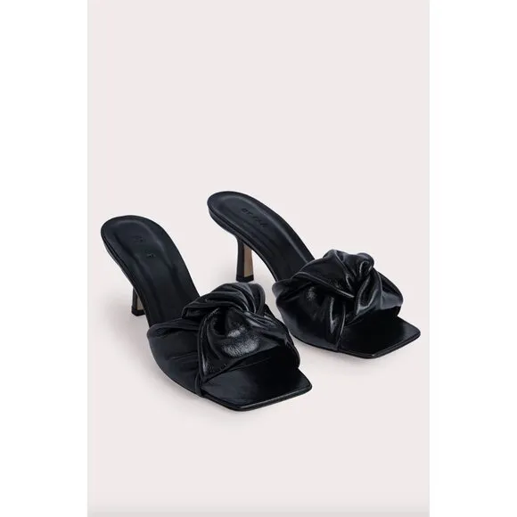 By Far Lana Mules Gloss Leather Womens Size 38 8