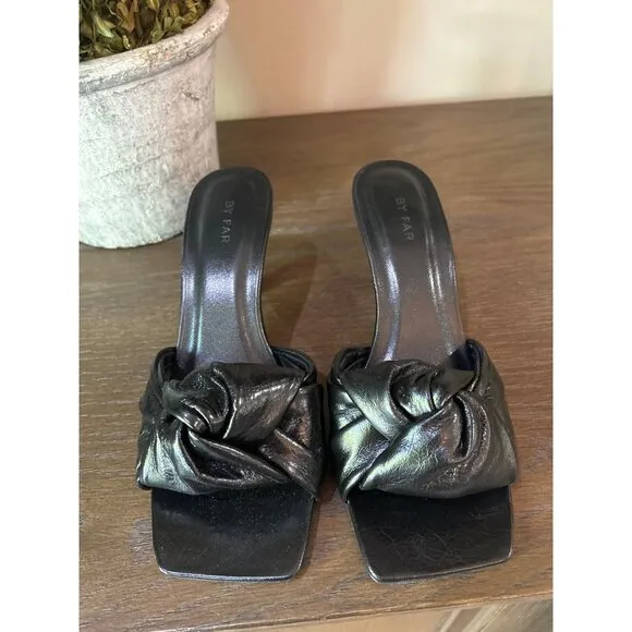By Far Lana Mules Gloss Leather Womens Size 38 8