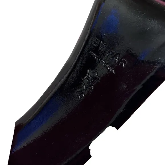 BY FAR sandal pink size EU 40 US 10 platform Brad patent leather block heel new