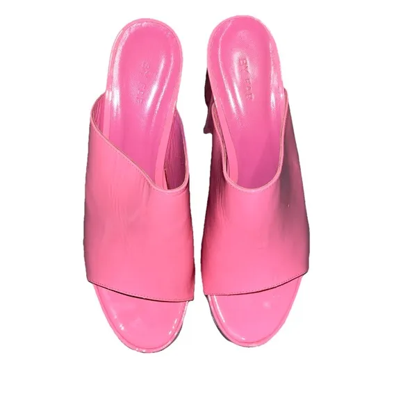 BY FAR sandal pink size EU 40 US 10 platform Brad patent leather block heel new
