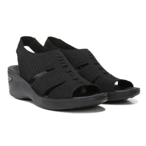 BZEES Women's Double Up Slingback Wedge Sandal