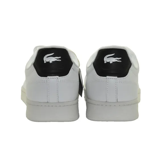 C5 NIB LACOSTE Carnaby Pro White/Black Leather Low Top Sneaker Shoes Size 11.5