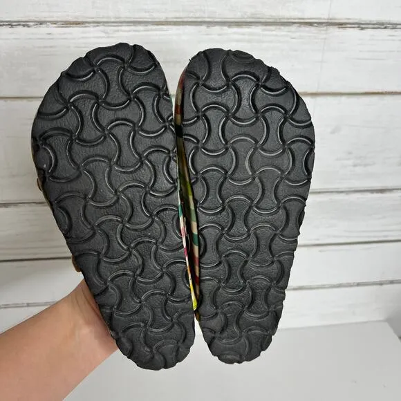 Calceo Goby Stripe Slip On Mary Jane Clogs Shoe Size 6