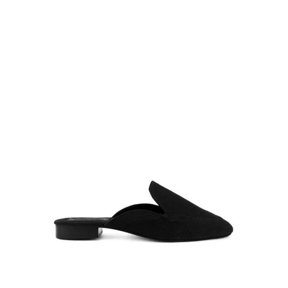 CALICO Organic Canvas Mules - black