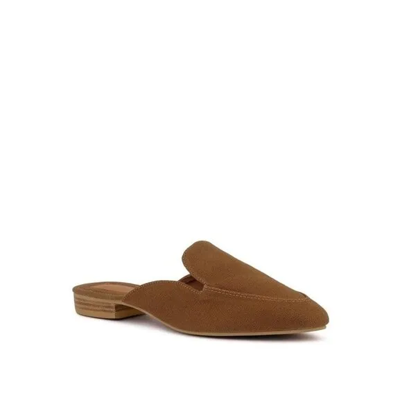 CALICO Organic Canvas Mules - black