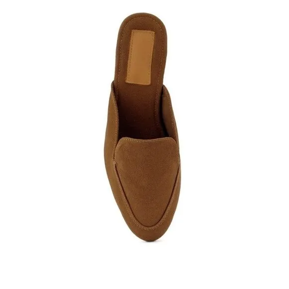 CALICO Organic Canvas Mules - black