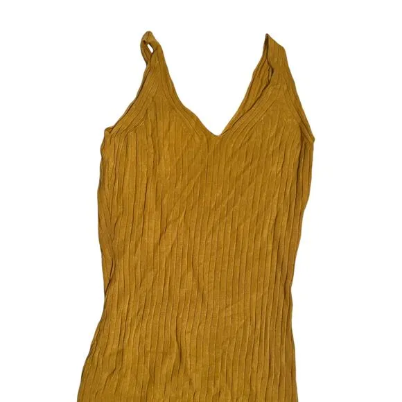 Callahan Revolve Frankie Yellow Mango Knit Dress Cozy Fall Size XS NEW