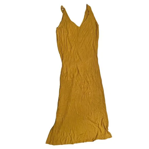Callahan Revolve Frankie Yellow Mango Knit Dress Cozy Fall Size XS NEW