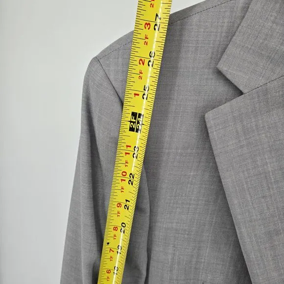 Calvin Klein Mens Suit Coat Blazer Jacket Grey Size 38 R slim fit