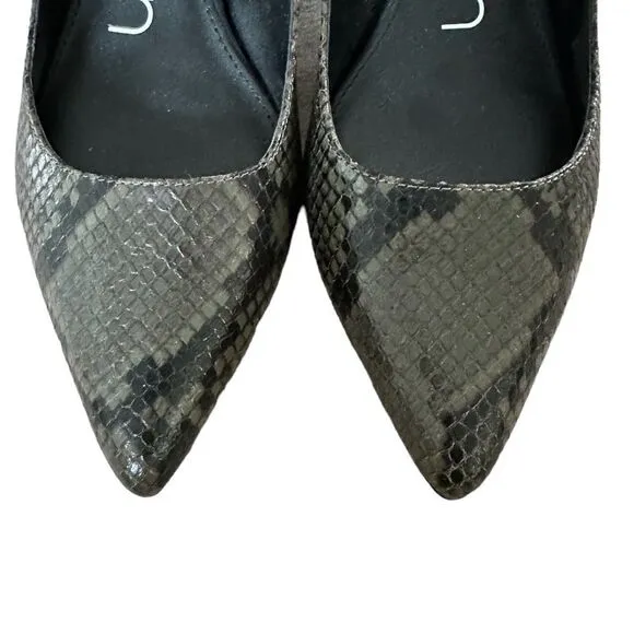 Calvin Klein Women's Gabrianna Pumps in the Size 9.5M in Snake Camouflage