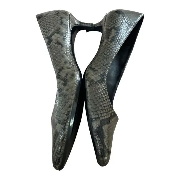 Calvin Klein Women's Gabrianna Pumps in the Size 9.5M in Snake Camouflage
