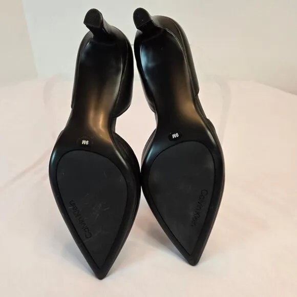 CALVIN KLEIN Women's Laza Pump Sz 9 - Black