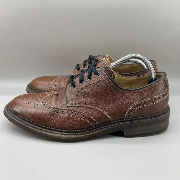 Calzoleria Harris Calzolaio Firenze Men Size 11 Shoes Brown Wingtip Oxfords
