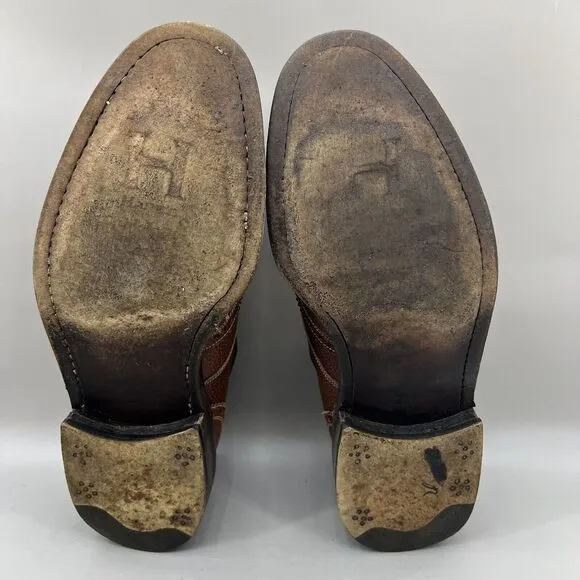 Calzoleria Harris Calzolaio Firenze Men Size 11 Shoes Brown Wingtip Oxfords