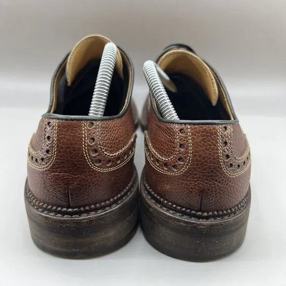 Calzoleria Harris Calzolaio Firenze Men Size 11 Shoes Brown Wingtip Oxfords