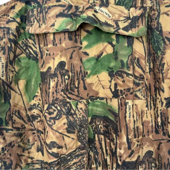 Camo Overalls Realtree Outdoor Work Hunting Gear Camouflage Bib Rainfair Size XL