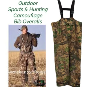 Camo Overalls Realtree Outdoor Work Hunting Gear Camouflage Bib Rainfair Size XL