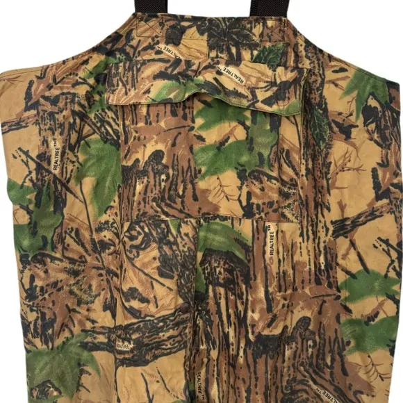 Camo Overalls Realtree Outdoor Work Hunting Gear Camouflage Bib Rainfair Size XL