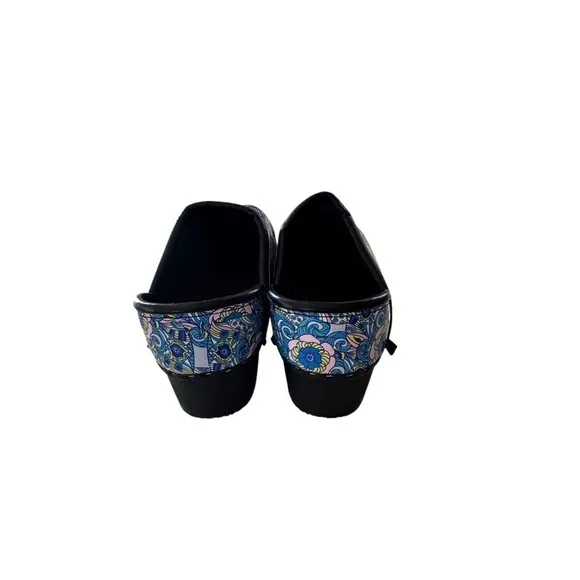 C&amp;C Sweden Womens Floral Slip-On Clogs Medical Comfortable Size 11 EU 42