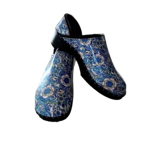 C&amp;C Sweden Womens Floral Slip-On Clogs Medical Comfortable Size 11 EU 42