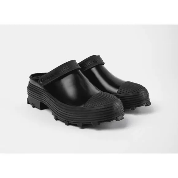 Camper Lab Traktori Leather Clogs Size 46 US 13 Mens Black CamperLab $315