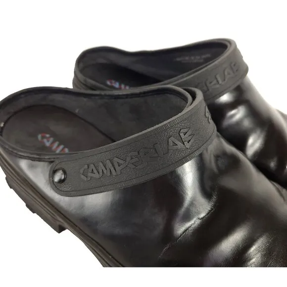 Camper Lab Traktori Leather Clogs Size 46 US 13 Mens Black CamperLab $315