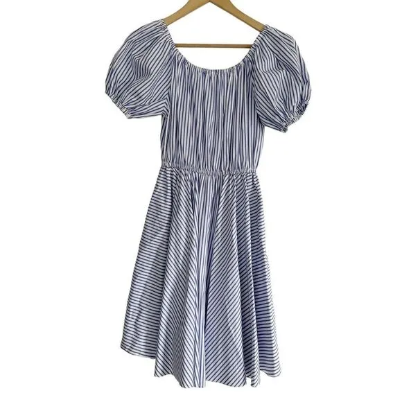 Caroline Constas Bardot Stripe Dress