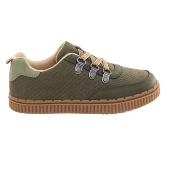Carter's Bundle of Two Casual Toddler Sneakers Slip On Brown and Olive Size 7