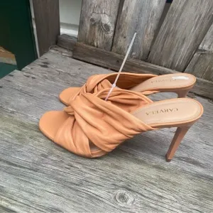 Carvela Guava Knotted Stiletto Heel Leather Mules size 38