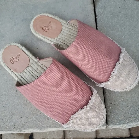 Castaner Color-Block Flat Mules Espadrille Size 37