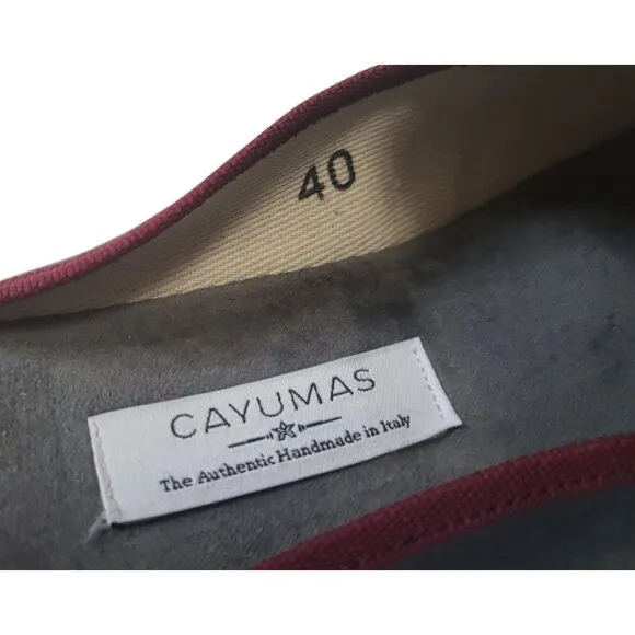 CAYUMAS Norma Venetian Slipper Flat Italian Handmade Mule