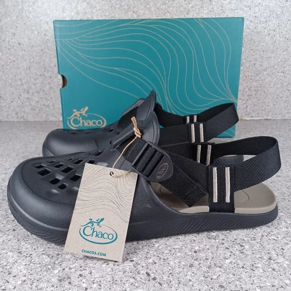 Chaco Chillos Clogs Black Slip On Comfort Outdoors Sandals Men's Shoes