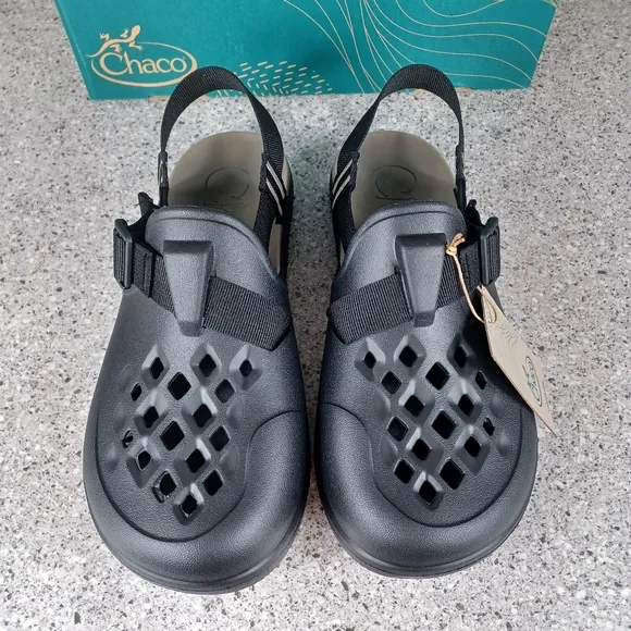 Chaco Chillos Clogs Black Slip On Comfort Outdoors Sandals Men's Shoes
