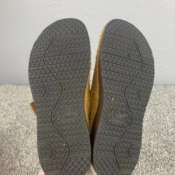 Chacos Paonia Clog Womens Size 8 Tan Suede Waterproof Slip On Mule Granola