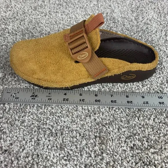 Chacos Paonia Clog Womens Size 8 Tan Suede Waterproof Slip On Mule Granola
