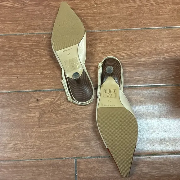 Chanel Leather mules red patent leather tip sling back