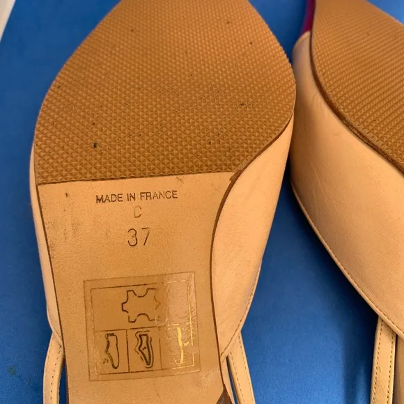 Chanel Leather mules red patent leather tip sling back