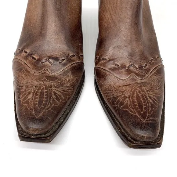 CHARLIE 1 HORSE Cowboy Mules Brown Leather 10B