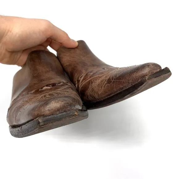 CHARLIE 1 HORSE Cowboy Mules Brown Leather 10B