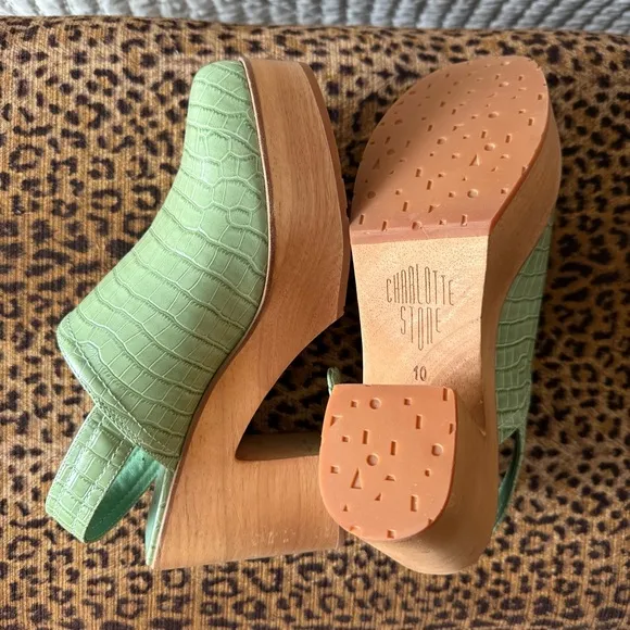Charlotte Stone Bonnie Clogs in Mint Size 10