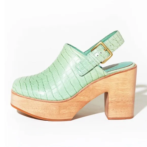 Charlotte Stone Bonnie Clogs in Mint Size 10