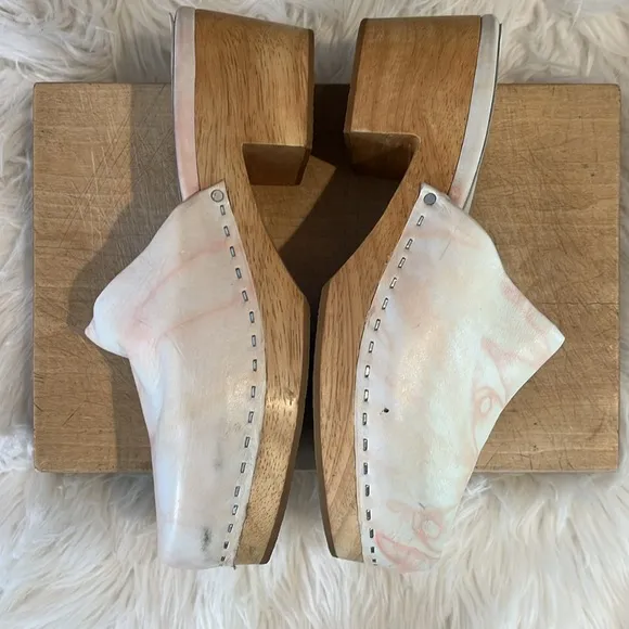 Charlotte Stone Martino Sundown Wooden Clogs