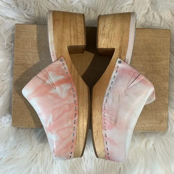 Charlotte Stone Martino Sundown Wooden Clogs